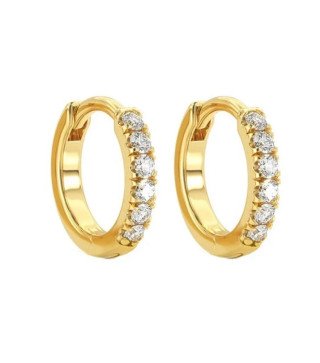 Edelstahlohrringe CIRCLES ZIRCONIA