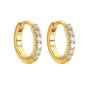 Stainless steel earrings CIRCLES ZIRCONIA Stainless steel earrings CIRCLES ZIRCONIA