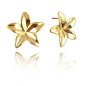 Boucles d'oreilles en acier inoxydable FLOWER or