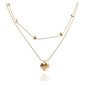 Ketting van Edelstaal "HEARTS" dubbele harten