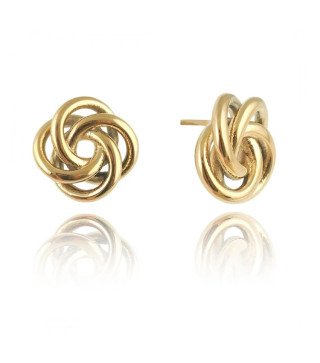 Boucles d'oreilles en acier inoxydable FOUR CIRCLES or