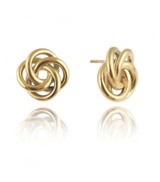 Kolczyki ze stali szlachetnej FOUR CIRCLES gold