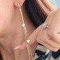 Stainless steel earrings HANGING GOLD HEARTS Stainless steel earrings HANGING GOLD HEARTS