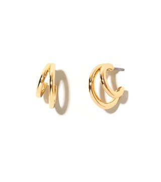 14K gold-plated stainless steel earrings AMSTERDAM