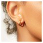 Boucles d'oreilles en acier inoxydable plaqué or 14K AMSTERDAM