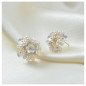Kolczyki stal szlachetna PEARLS FLOWERS
