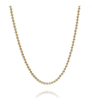Mit 14K Gold vergoldete Edelstahlkette