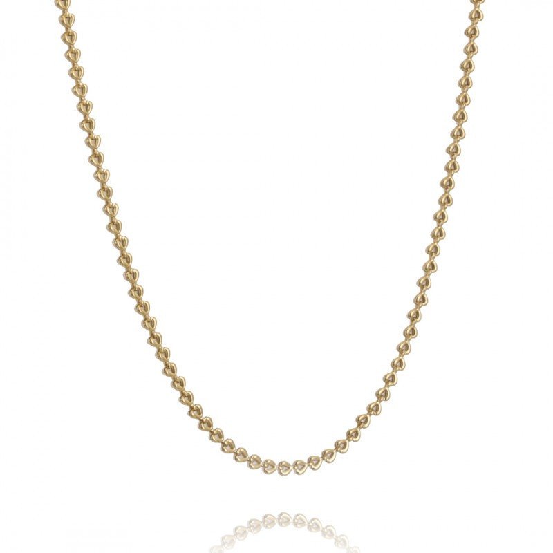 Mit 14K Gold vergoldete Edelstahlkette Mit 14K Gold vergoldete Edelstahlkette