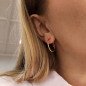 Klassische Ohrringe 'Hoop' Vergoldet mit 14k Gold Klassische Ohrringe 'Hoop' Vergoldet mit 14k Gold