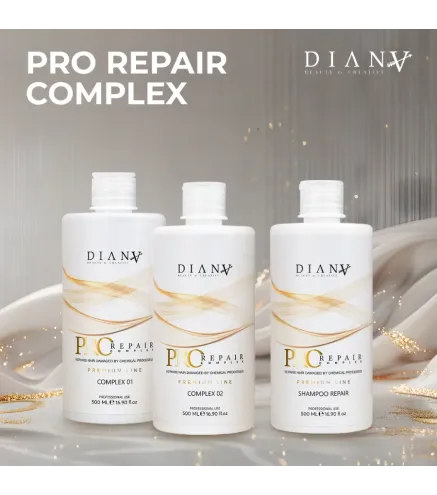 Pro Repair Capilare Complex - régénération intensive sans lisseur Set 01 500ml, 02 500ml et shampooing pré-traitement 500ml