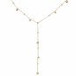 Gold Stainless Steel Necklace with Falling Drops Gold Stainless Steel Necklace with Falling Drops