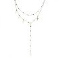 Gold Stainless Steel Necklace with Double Crosses Gold Stainless Steel Necklace with Double Crosses