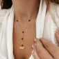 Collier en acier inoxydable "DRAGONFLY" or noir Collier en acier inoxydable "DRAGONFLY" or noir