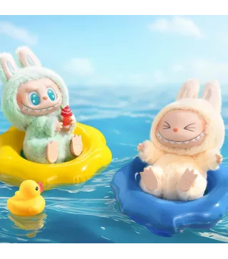 Porte-clé peluche Labubu avec coussin – Pop Mart Have a Seat