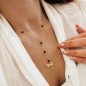 Collier en acier inoxydable "DRAGONFLY" or noir Collier en acier inoxydable "DRAGONFLY" or noir