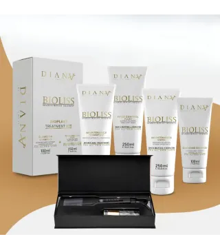 Bioliss – Professionele Set: Bioplastie 250 g + Shampoo 250 ml + Masker 250 ml + Thermische Stijltang