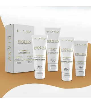 Bioliss – Professionele Set: Bioplastie 250 g + Reinigende Shampoo 100 ml + Shampoo 250 ml + Masker 250 ml