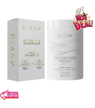 Professionele Set: Bioplastie 250 g + Reinigende Shampoo 100 ml + Diamond Haarbotox 1000 g