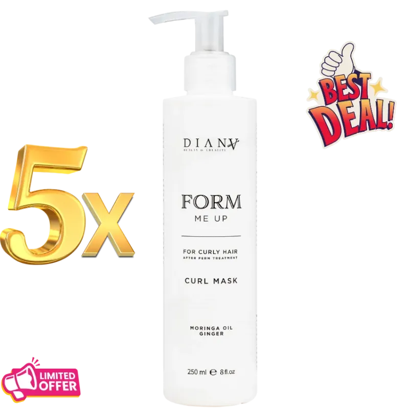 5 x Form Me Up Maska do włosów 250 ml – Po trwałej i dla loków, 1 GRATIS! 5 x Form Me Up Maska do włosów 250 ml – Po trwałej i dla loków, 1 GRATIS!