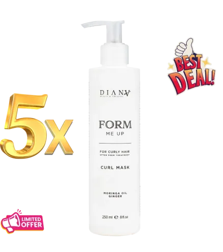 5 x Form Me Up Maska do włosów 250 ml – Po trwałej i dla loków, 1 GRATIS!