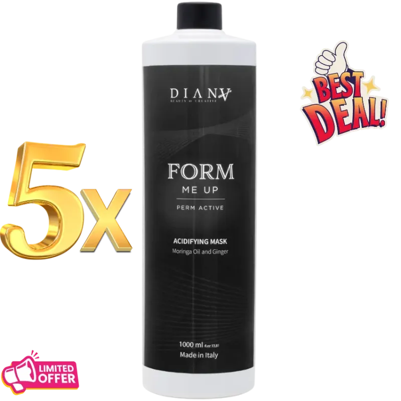 5 x Form Me Up Maska do włosów 1000 ml – Po trwałej i dla loków, 1 GRATIS! 5 x Form Me Up Maska do włosów 1000 ml – Po trwałej i dla loków, 1 GRATIS!