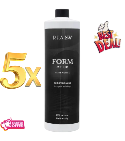 5 x Form Me Up Maska do włosów 1000 ml – Po trwałej i dla loków, 1 GRATIS!