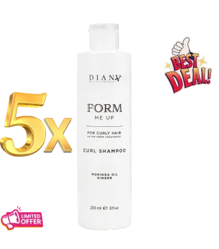 5 x Shampooing Form Me Up 250 ml – Boucles & permanente, 1 OFFERT