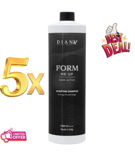 5 x Form Me Up Shampoo 1000 ml – Curly/Post-Perm, 1 FREE