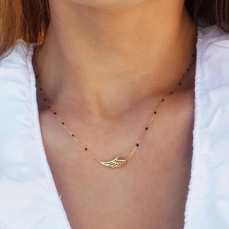 Collier en acier inoxydable "WING"