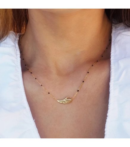 Collier en acier inoxydable "WING"