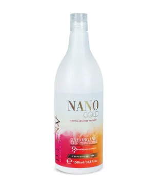 Nanoplastia NanoGold 1000ml – Traitement brésilien et organique de lissage permanent et de régénération capillaire