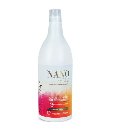 Nanoplastia NanoGold 1000ml – Traitement brésilien et organique de lissage permanent et de régénération capillaire
