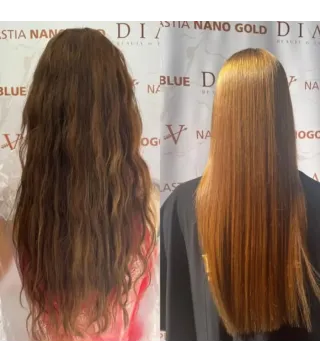 Nanoplastia NanoGold 1000ml – Braziliaanse, organische behandeling voor permanente haarversteviging en regeneratie