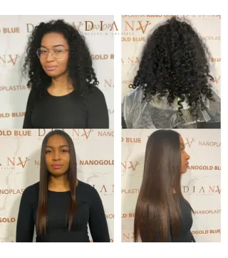 Nanoplastia NanoGold 1000ml – Brazilian, Organic Hair Straightening & Regeneration Treatment