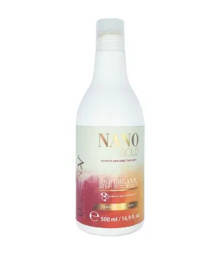 Nanoplastia NanoGold 500ml – Traitement brésilien et organique de lissage permanent et de régénération capillair