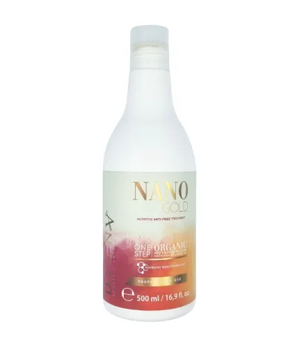 Nanoplastia NanoGold 500ml – Traitement brésilien et organique de lissage permanent et de régénération capillair