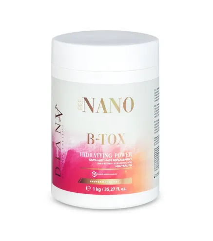 Pre-Nano Botox Capillaire 1000ml – Thérapie réparatrice brésilienne certifiée pour cheveux abîmés
