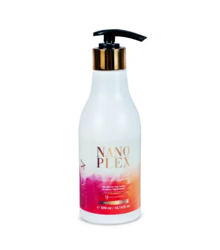 NanoPlex 300g – Protection thermique et réparation capillaire brésilienne pendant le lissage et le coiffage à chaud