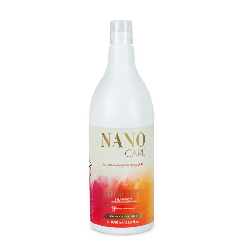 Shampooing NanoGold après nanoplastie 1000 g – Soin brésilien pour lisser, hydrater et protéger les cheveux