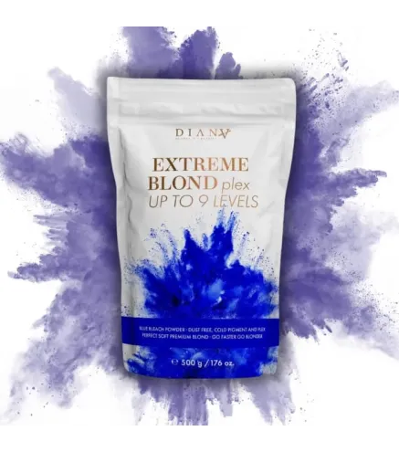 EXTREME Blond – Bezpyłowy Rozjaśniacz z Plex i Pigmentem Tonującym 500g | Diana Beauty & Creative