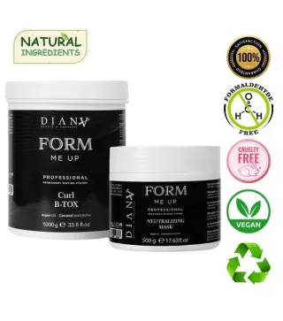 Form Me Up CURL – HaarBotox Behandeling voor Krullend Haar 1000g + 500g | Diana Beauty & Creative