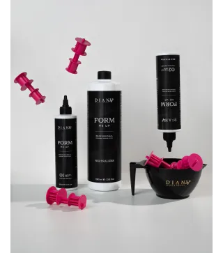 Form Me Up – Organiczna trwała keratynowa do loków i fal 1000ml + 01 300ml + 02 300ml | Diana Beauty & Creative
