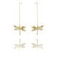 Earrings 'Dragonfly' Gold Plated with 14k Gold