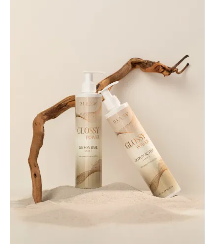 Glossy Power – Profesjonalna kuracja do blasku i regeneracji włosów: GlossyBase 300ml + GlossyActive 300ml