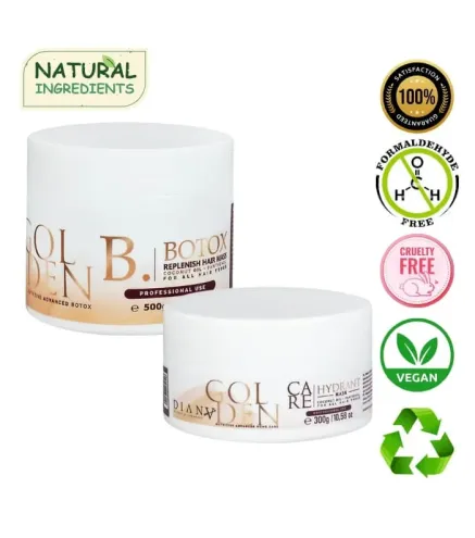 Golden HaarBotox 500g + 300g  | Diana Beauty & Creative – Professionele verzorging voor droog, krullend en beschadig
