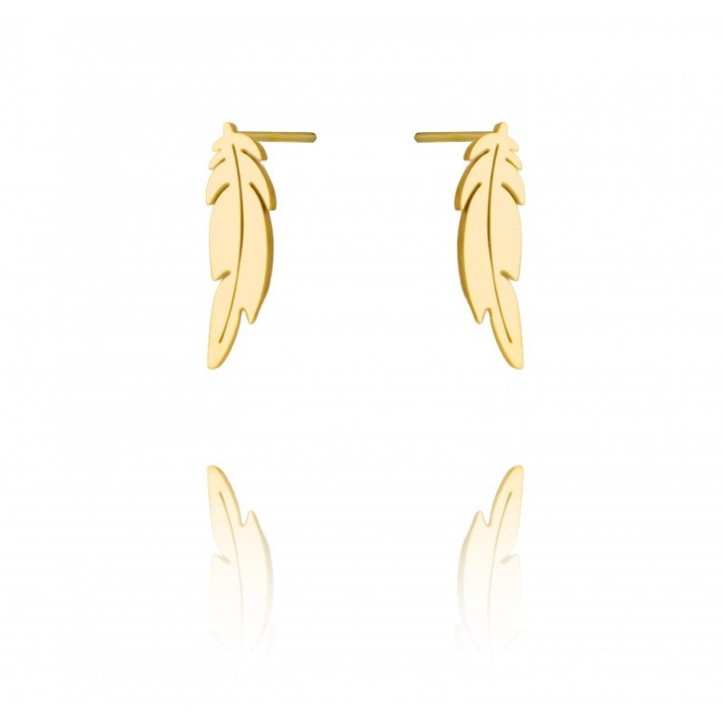 Earrings 'Angel Wings' Gold Plated with 14k Gold