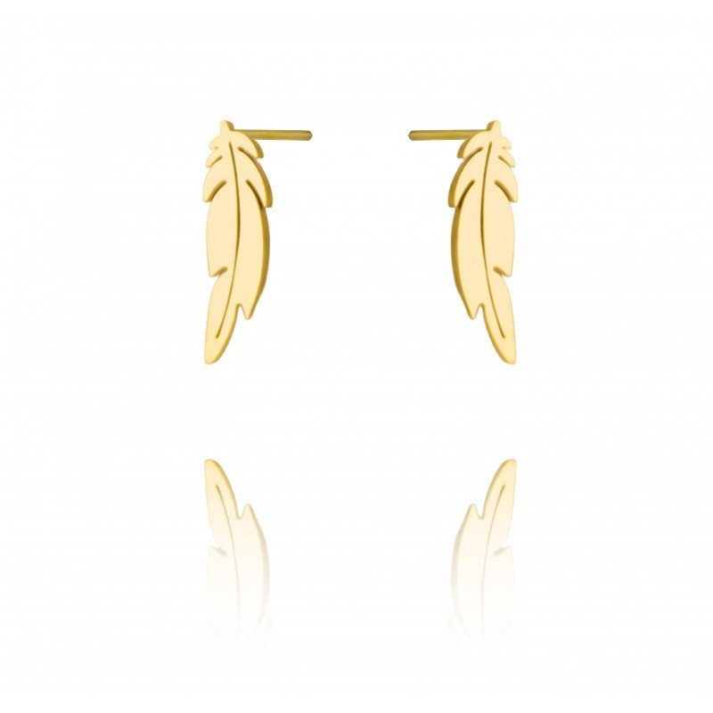 Oorbellen 'Angel Wings' Verguld met 14-karaats Goud Oorbellen 'Angel Wings' Verguld met 14-karaats Goud