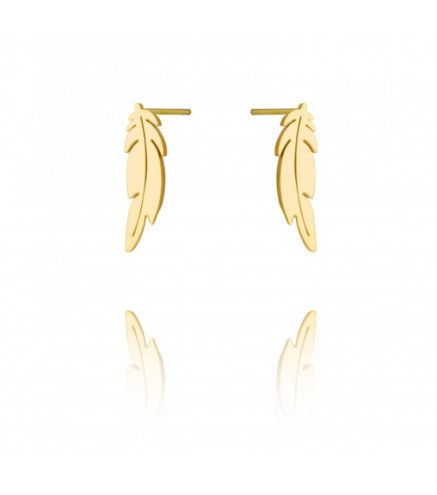 Earrings 'Angel Wings' Gold Plated with 14k Gold