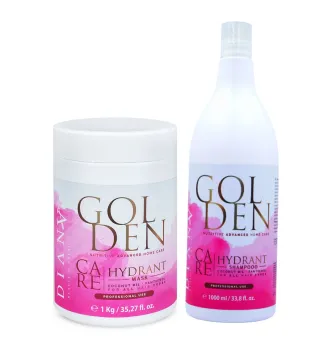 Golden Protein Care – Shampoo + Masker Set 1000ml – Verzorging na kera