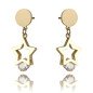 Earrings 'Stars' Gold Plated with 14k Gold